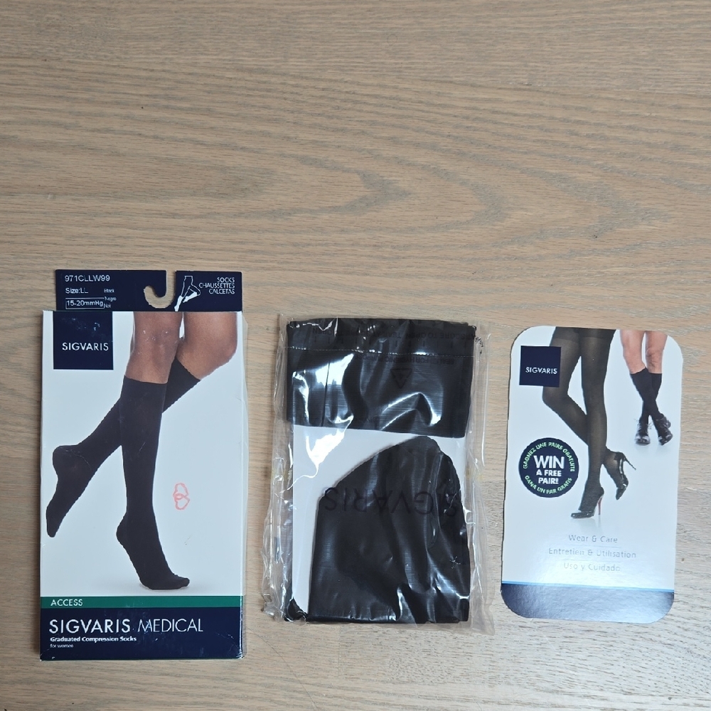 Black Hosiery Socks Essential Accessories with Compression Fit
